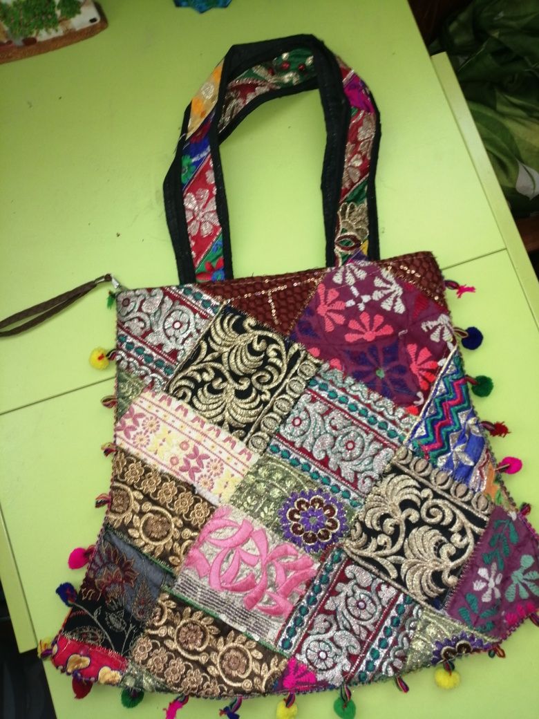 Bolsa de pano artesanal
