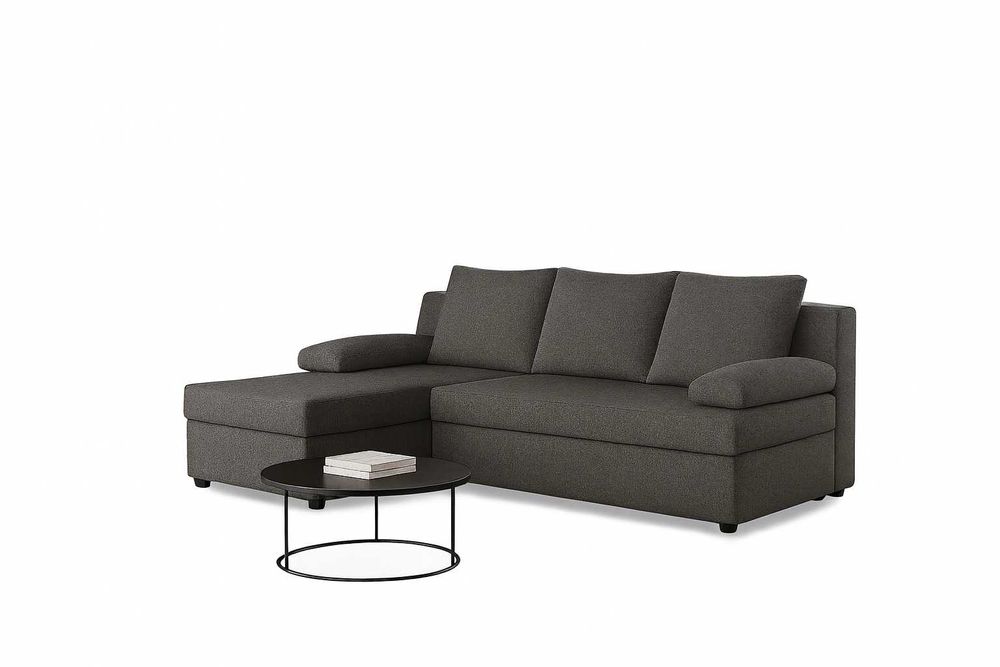 Narożnik Do Salonu BOSS Kanapa Sofa Rozkładana 2 Pojemniki Na Pościel