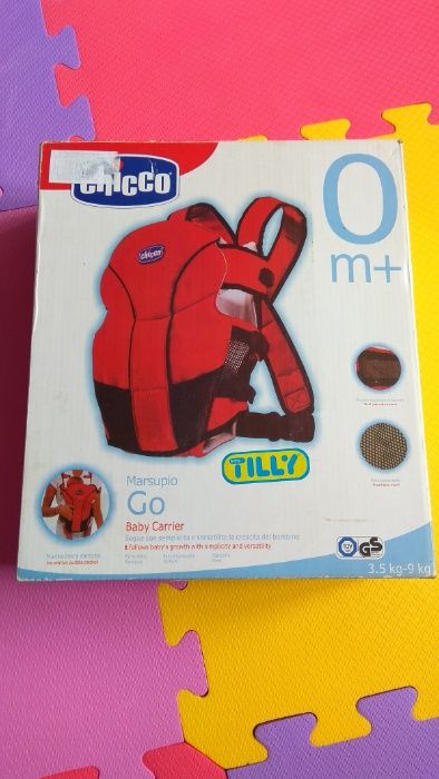 Сумка-Кенгуру Сhicco Marsupio GO Baby Carrier, +0m НОВАЯ