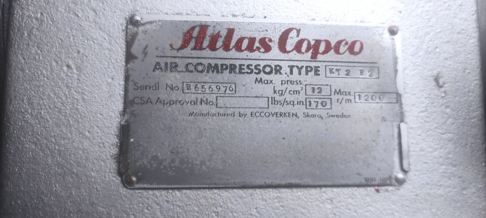 Kompresor tłokowy Atlas copco