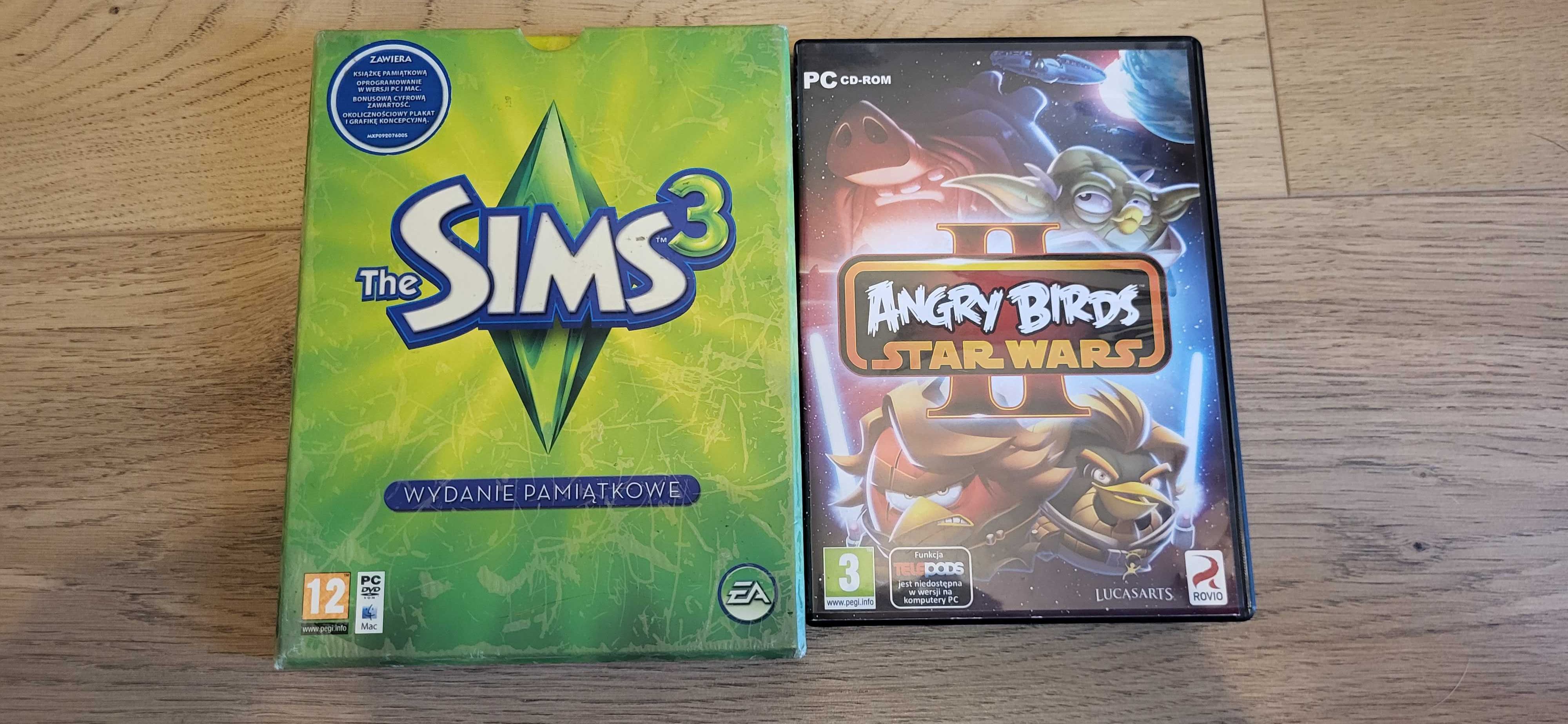 AngryBirds StarWars 2 The Sims 3 wyd. pamiątkowe