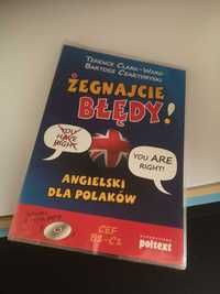Żegnajcie Błędy, Clark-Ward Angielski dla Polaków książka z płytą