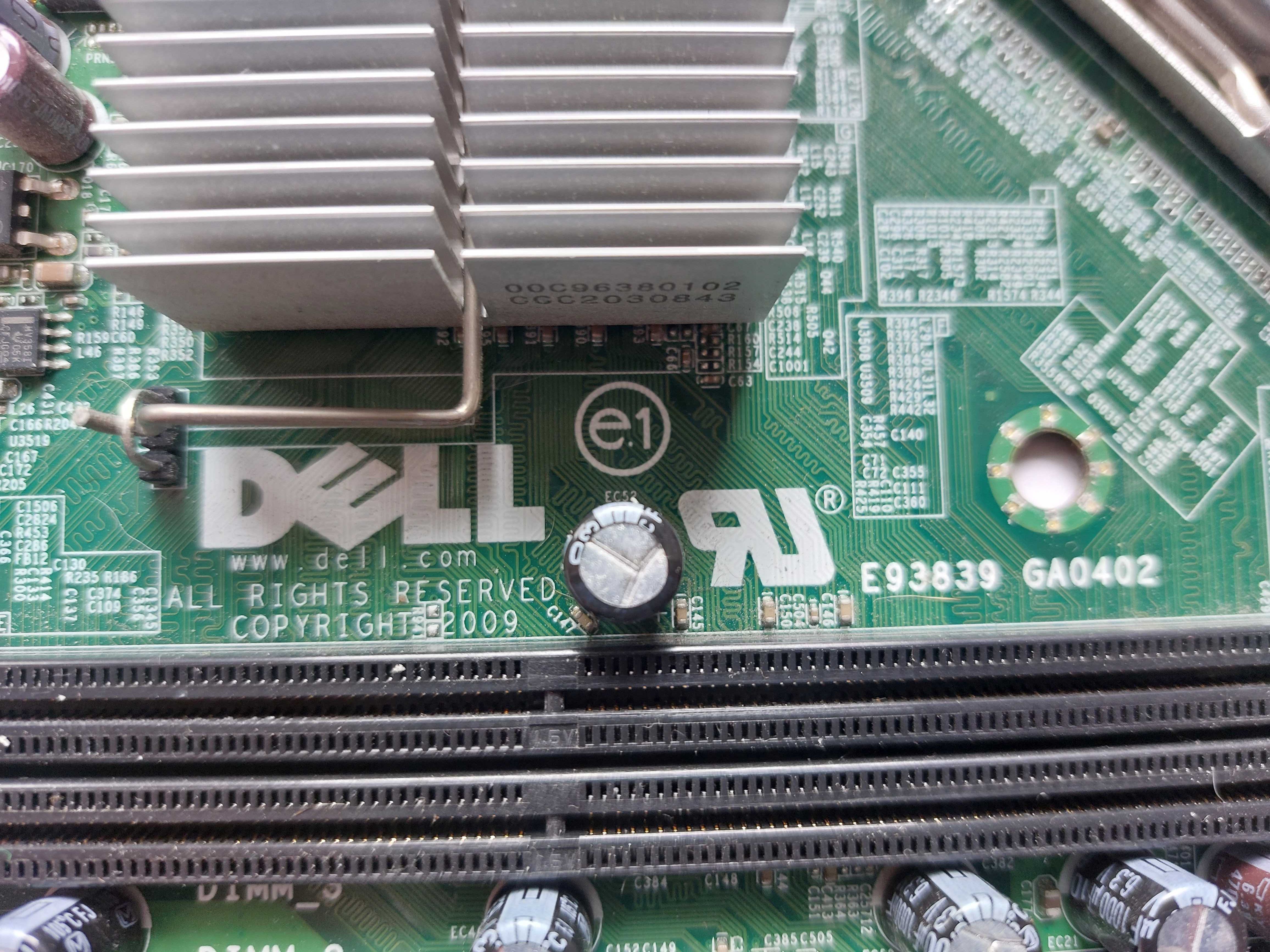 Płyta główna micro-ATX  Dell E93839 (GA0402) i procesor