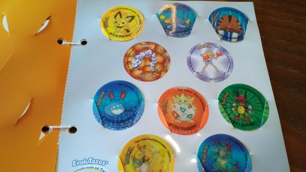 Caderneta Pokémon Tazos 3