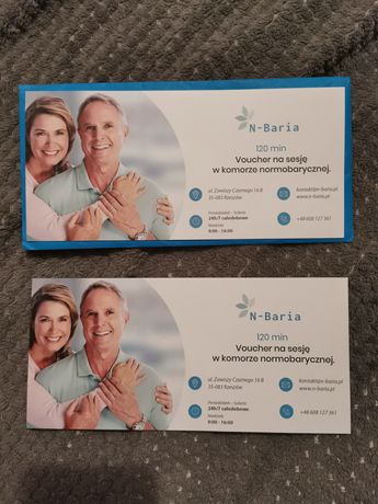 N-Baria Voucher na sesję w komorze normobarycznej.