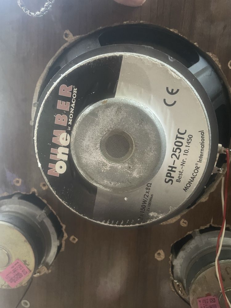 Продам динаміки 2 шт Monacor SPH-250TC