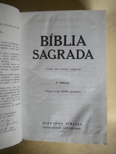 Bíblia Sagrada - Versão dos Textos Originais