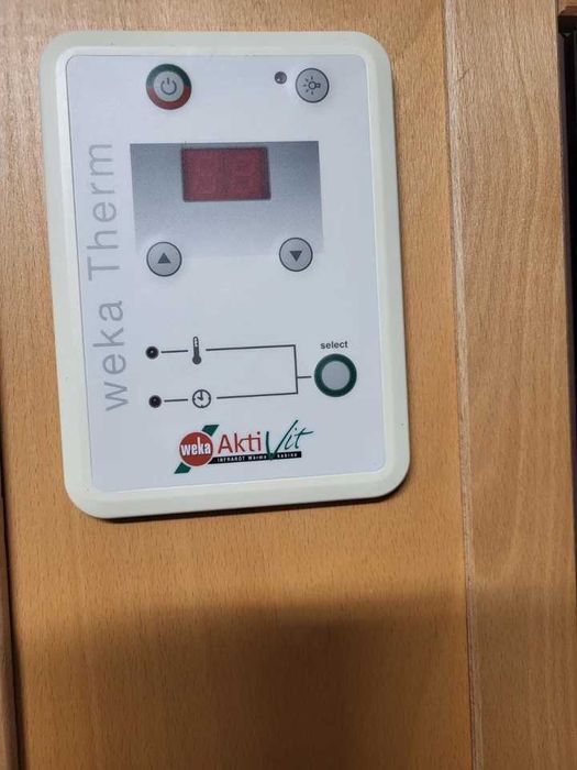 Sauna Kabina grzewcza Weka AktiVit 2os GRZEJĄ CIEPŁO ZE ŚCIANY ŚCIAN