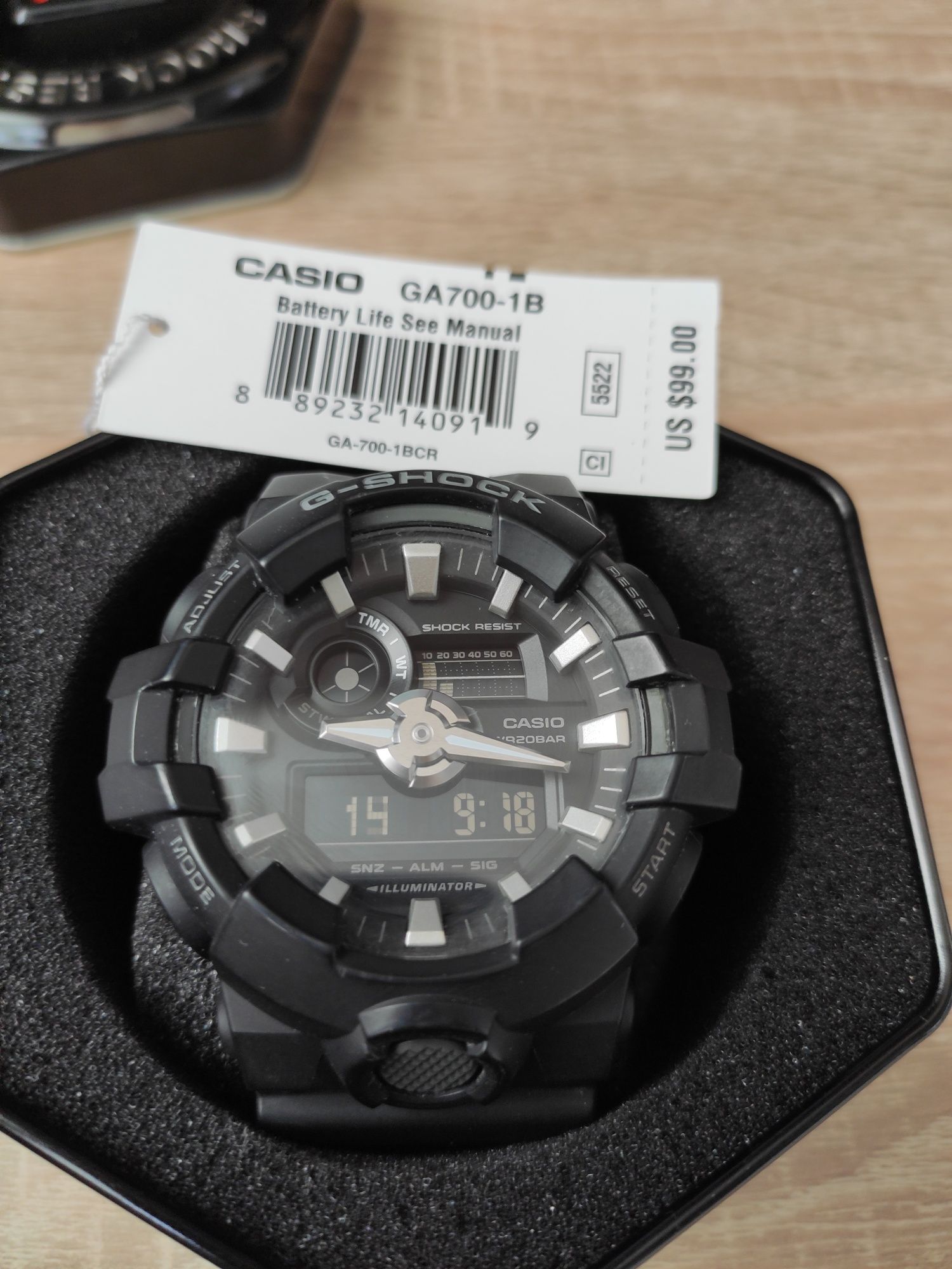 CASIO G-SHOCK GA700-1B оригінал