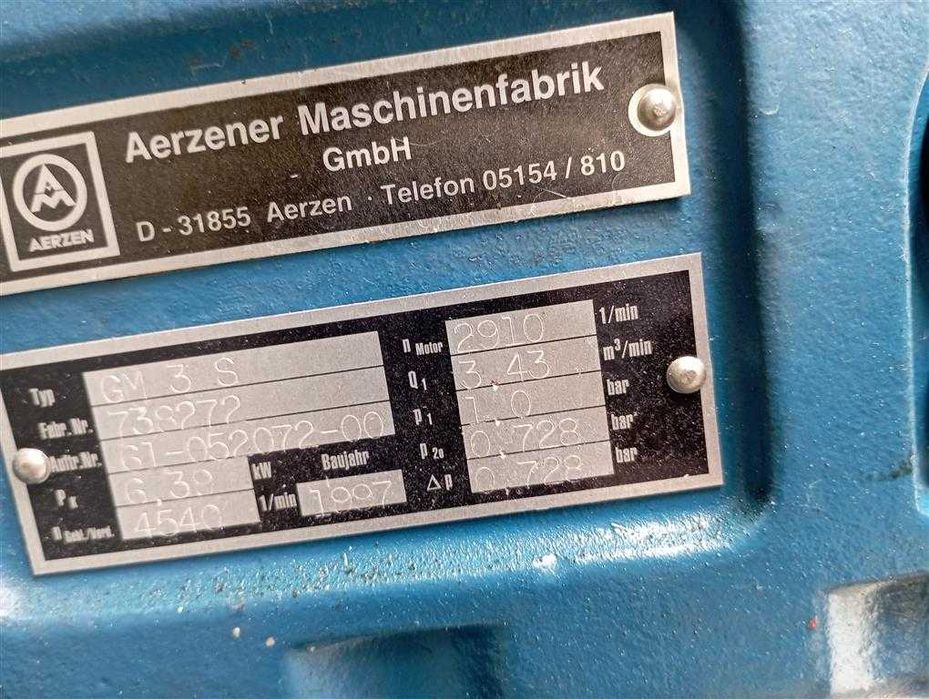 Stanowisko dmuchawy Aerzen GM3S 3.43m3 S014746