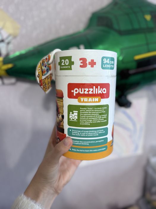 Складачка,  пазл Puzzlika Поїзд 20 елементів в ідеальному стані