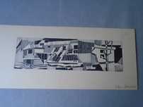 rysunek obrazek "architektura" tusz piórko