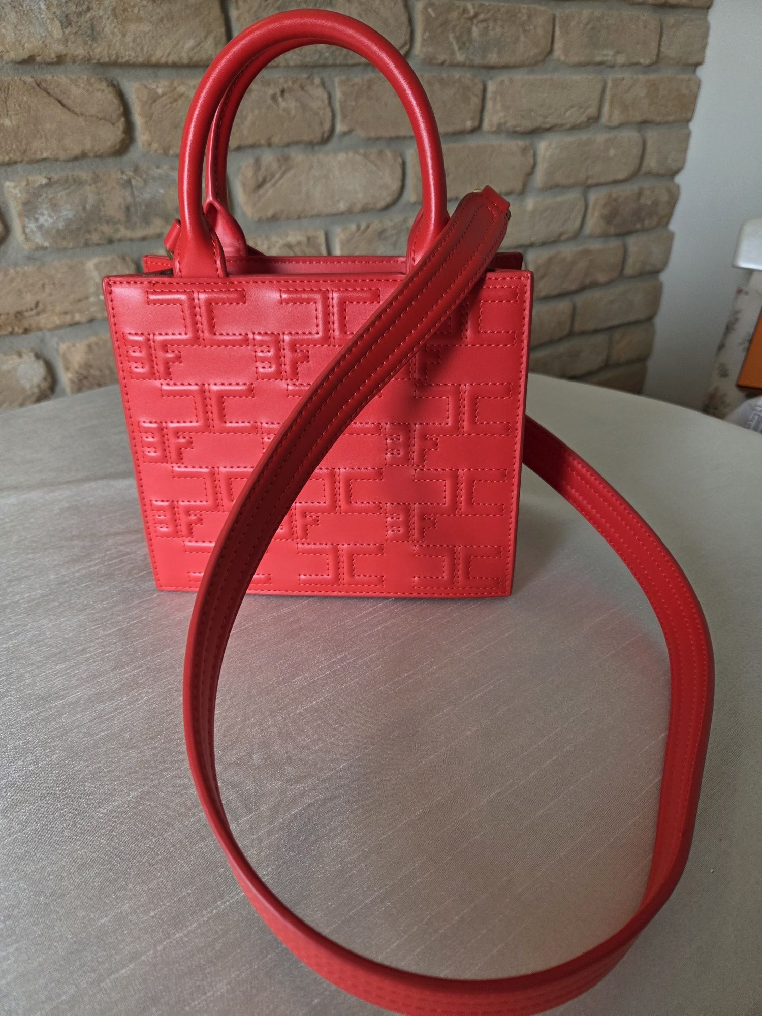 Torebka czerwona Elisabetta Franchi