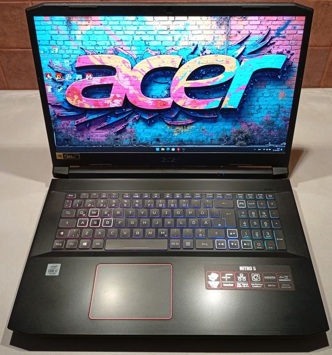 Ноутбук/ігровий/Acer/nitro 5/i7/10750h/20 Ram/512ssd/rtx 2060/6gb/17,3