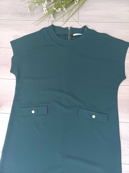 Sukienka reserved XXL butelkowa zieleń