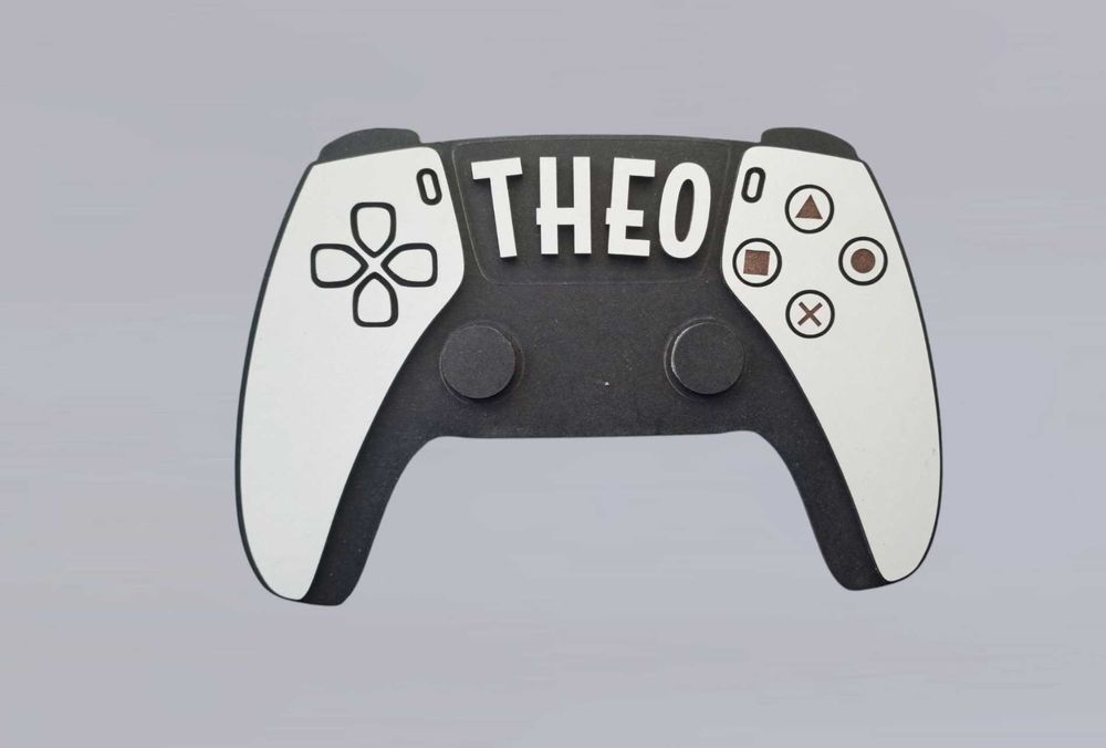Placa Decorativa PS5 Personalizada – Perfeita para Gamers!
