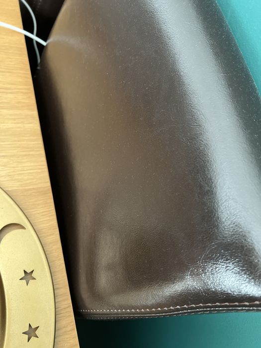 Stół rozkładany i krzesła HENRIKSDAL skóra 6 szt