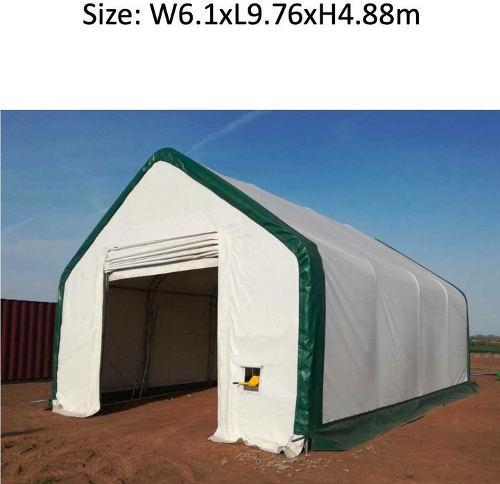 Namiot magazynowy 9,76x 6,1m hala magazynowa wiata zadaszenie namiot
