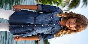 H&m koszule tunika miękki jeans rękaw rool up roz.104 piękna