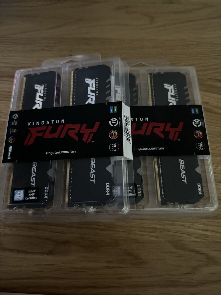 Kingston Fury Beast RGB | 4х8 (32gb) 3200| DDR4