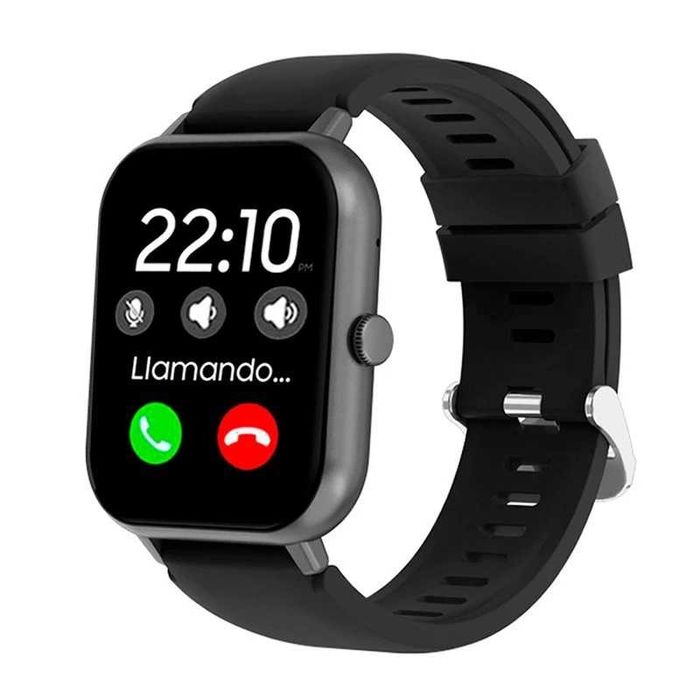 Smartwatch Forest Silicone Preto