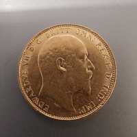 Moeda 1 Soberano - Eduardo VII ( ouro )