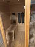 Sauna  infrared podczerwień funkcja spania relaks radio leżaki szklana