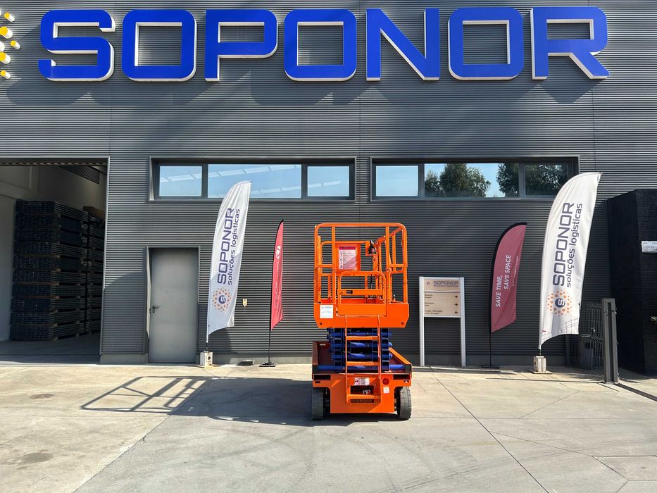 Plataforma elétrica Tesoura Nova 10 mts Tuhe THJZ-8