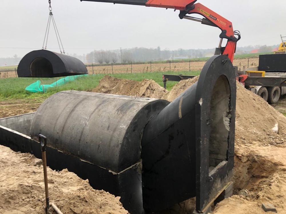 Piwnica betonowa Ziemianka ogrodowa Piwniczka półokrągła Złotów Piła