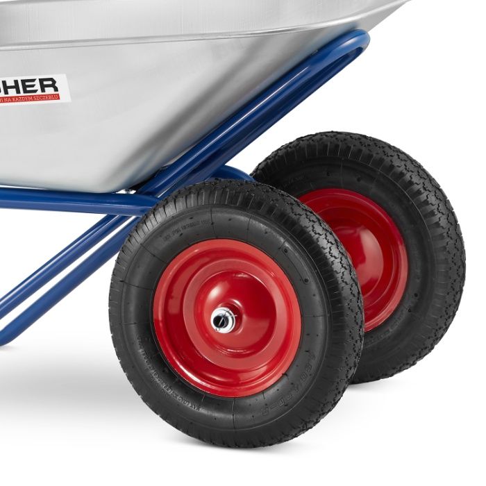 Koleba taczka ogrodowa HIGHER 130L mocna 210kg