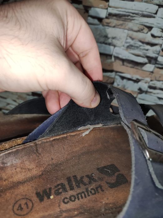 Шлепанцы от Walkx Comfort 41/26.5см. Кожа