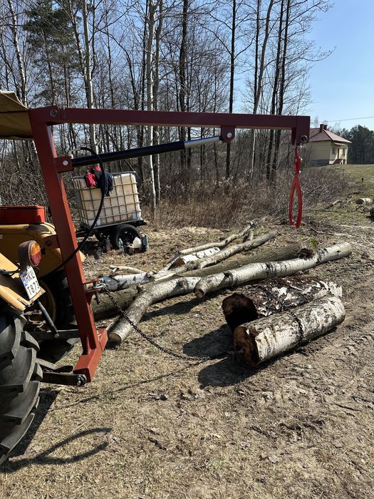 Ładowacz podnośnik big-bag SIŁOWNIK TUR maszt żuraw tył dźwig drzewa