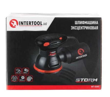 Шлифмашина эксцентриковая INTERTOOL WT-0541 125 мм, 300 Вт