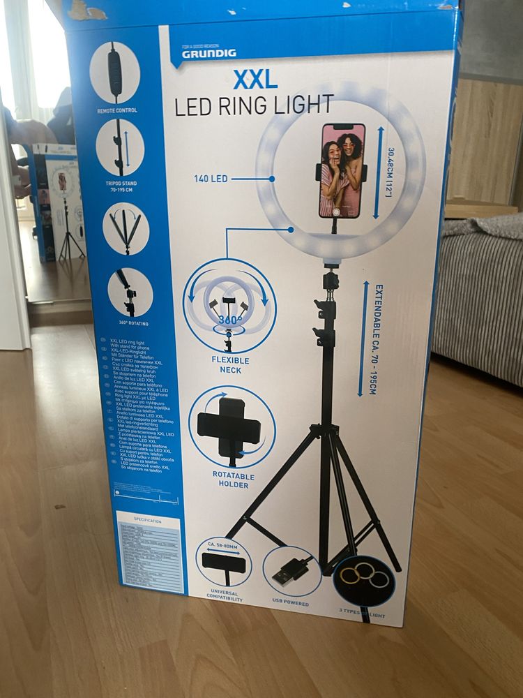 Lampa Fotograficzna XXL Led Ring Light