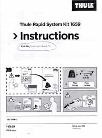 Thule kit TH 1659 (Kia Rio 5 drzwi, hatchback, 2011-)