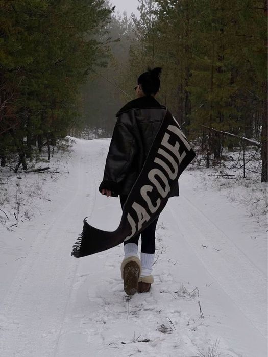 Шарф Jacquemus вовняний | коричневий, чорний