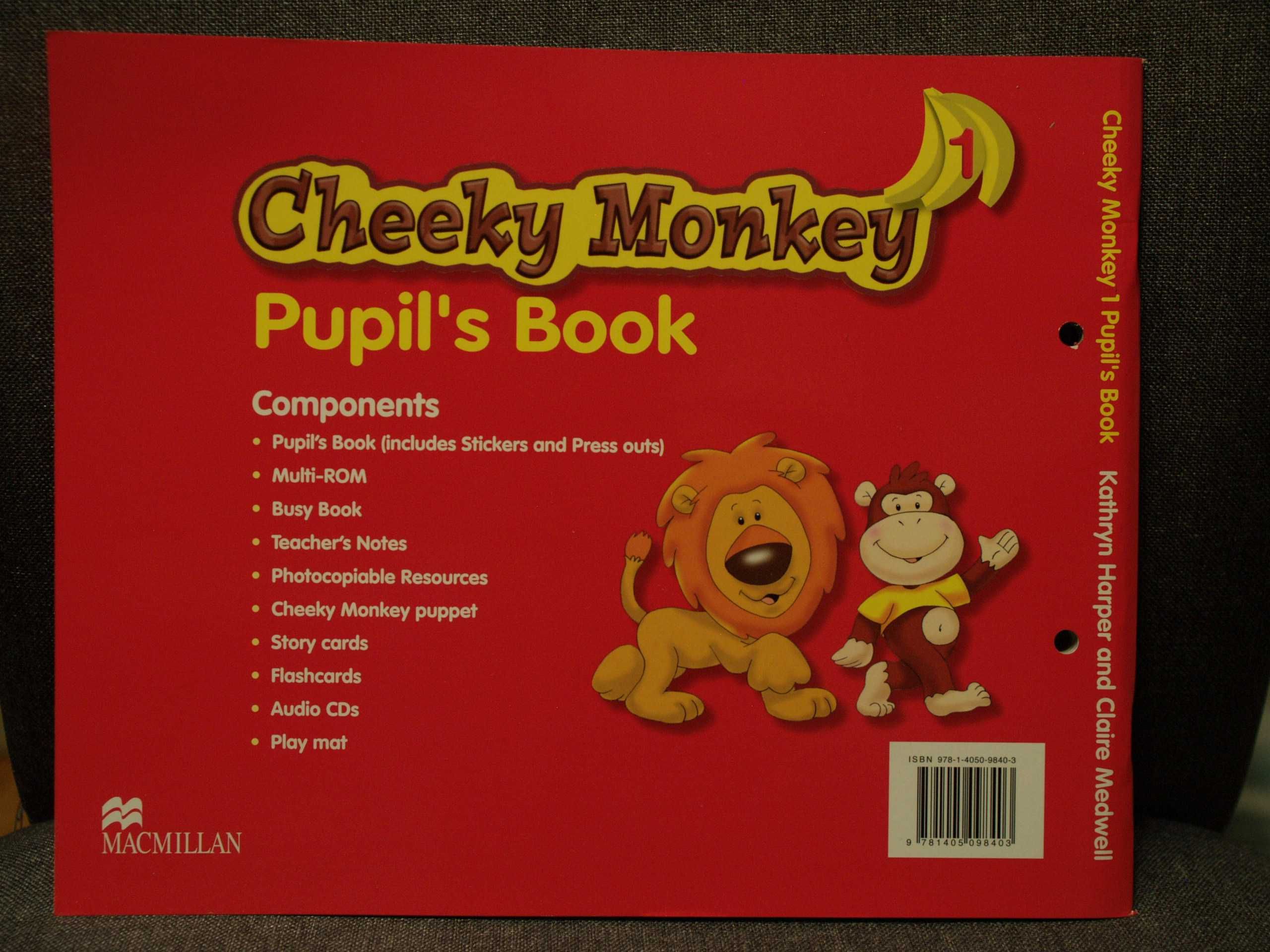 Cheeky monkey 1, podręcznik, multi-Rom, naklejki, wycinanki, Macmillan