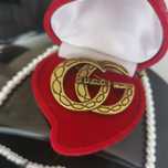 *gucci *Broszka złoty kolor stare złoto snake skin cudna