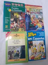 Livros juvenis - Uma aventura, Super 4, etc