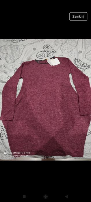 Sukienka na długi rekaw