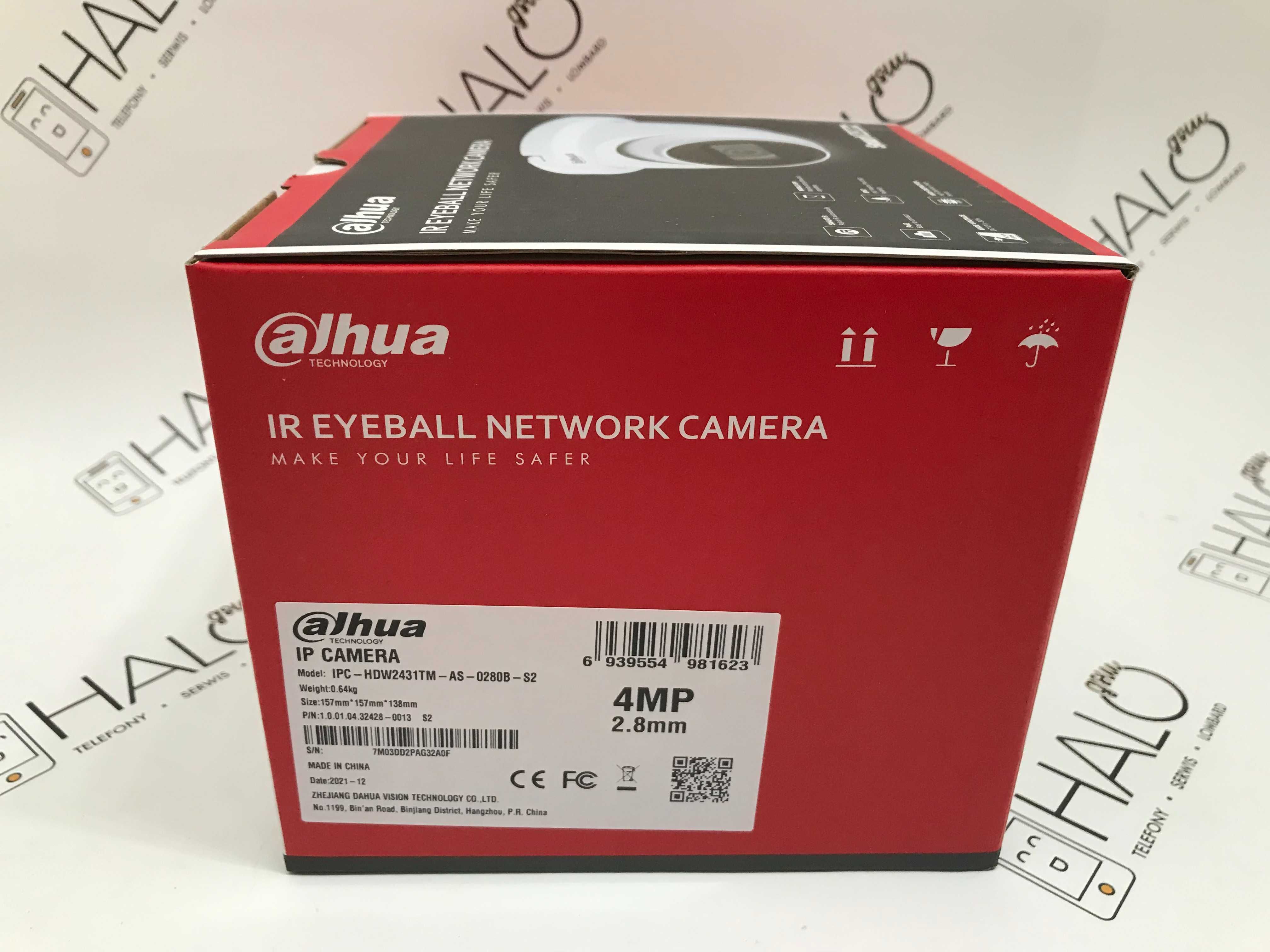 Nowa Kamera Dahua  IPC-HDBW2431TM-AS0280B-S2 4MP Lombard Halo gsm Łódź