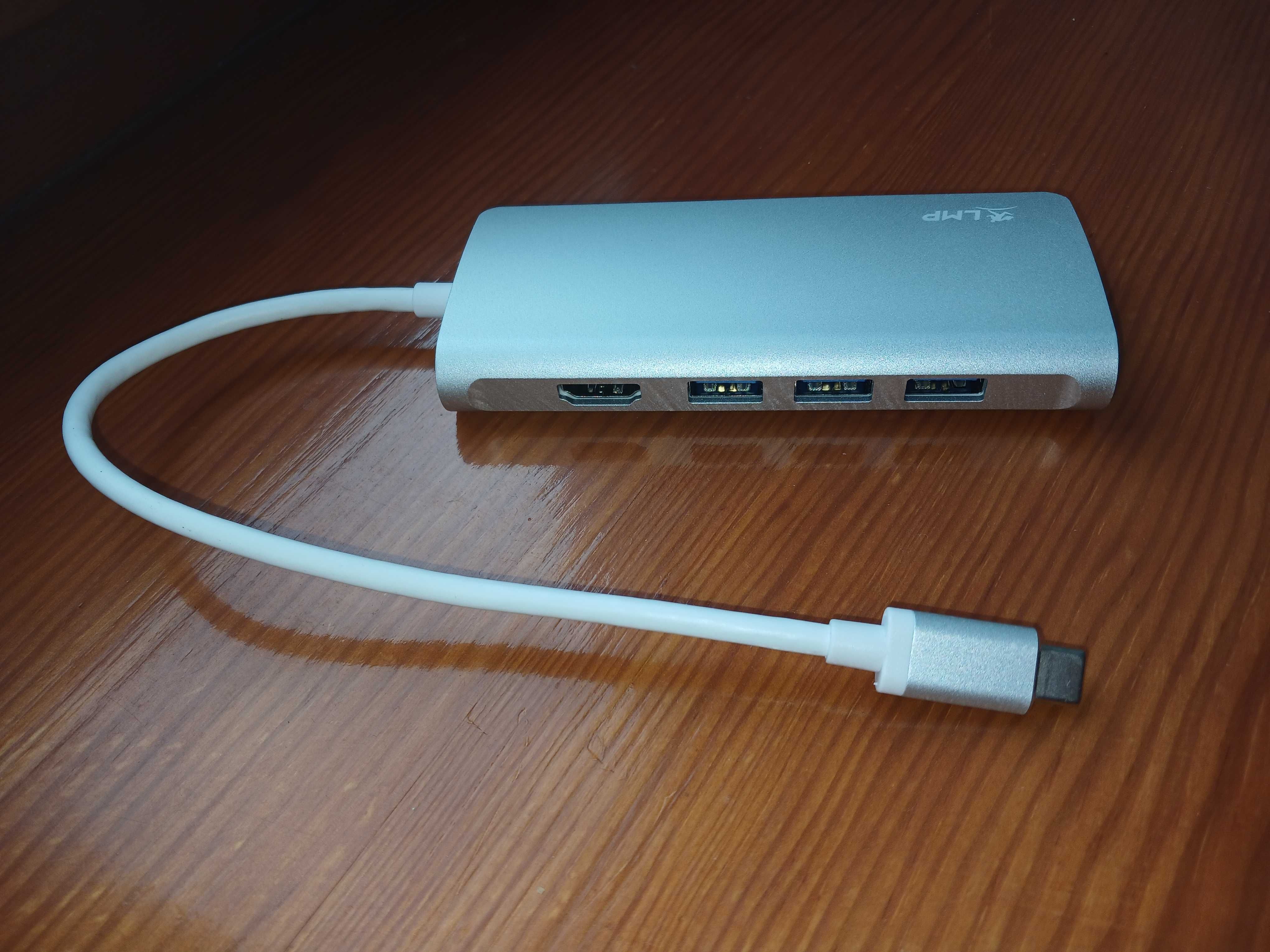 LMP USB-C Video Hub 5 Port, HDMI, 3x USB 3.0 - Silver