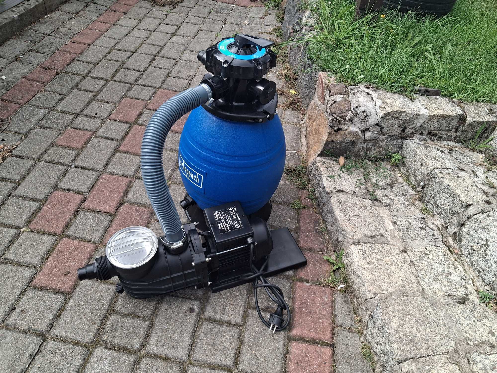 Zestaw do Basenu Filtr Piaskowy + pompa Filtrująca Scheppach PFA 26