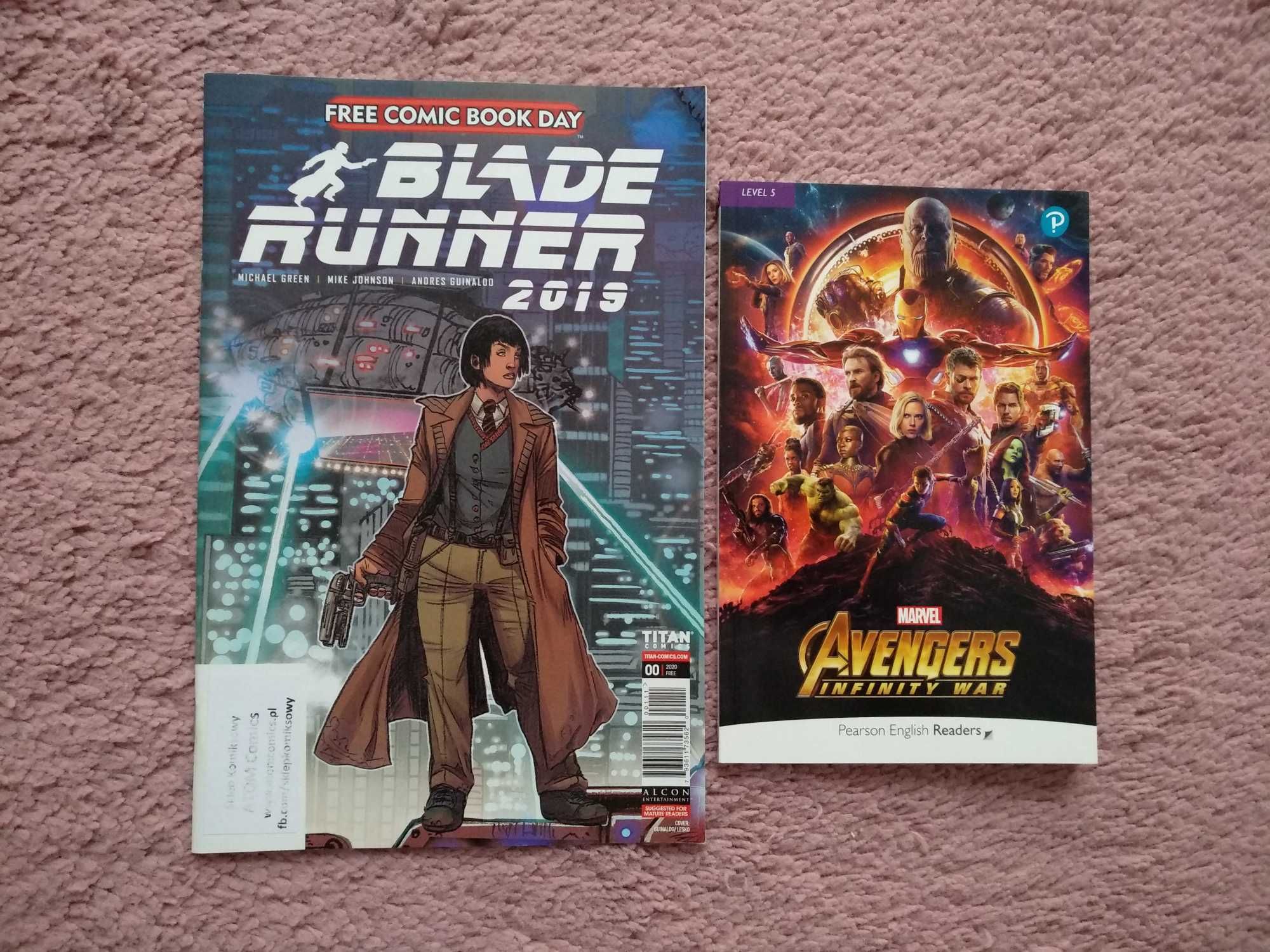 Blade Runner 2019 komiks Avengers Infinity War książka po angielsku