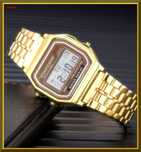 Złoty Zegarek Digital w Stylu Casio
