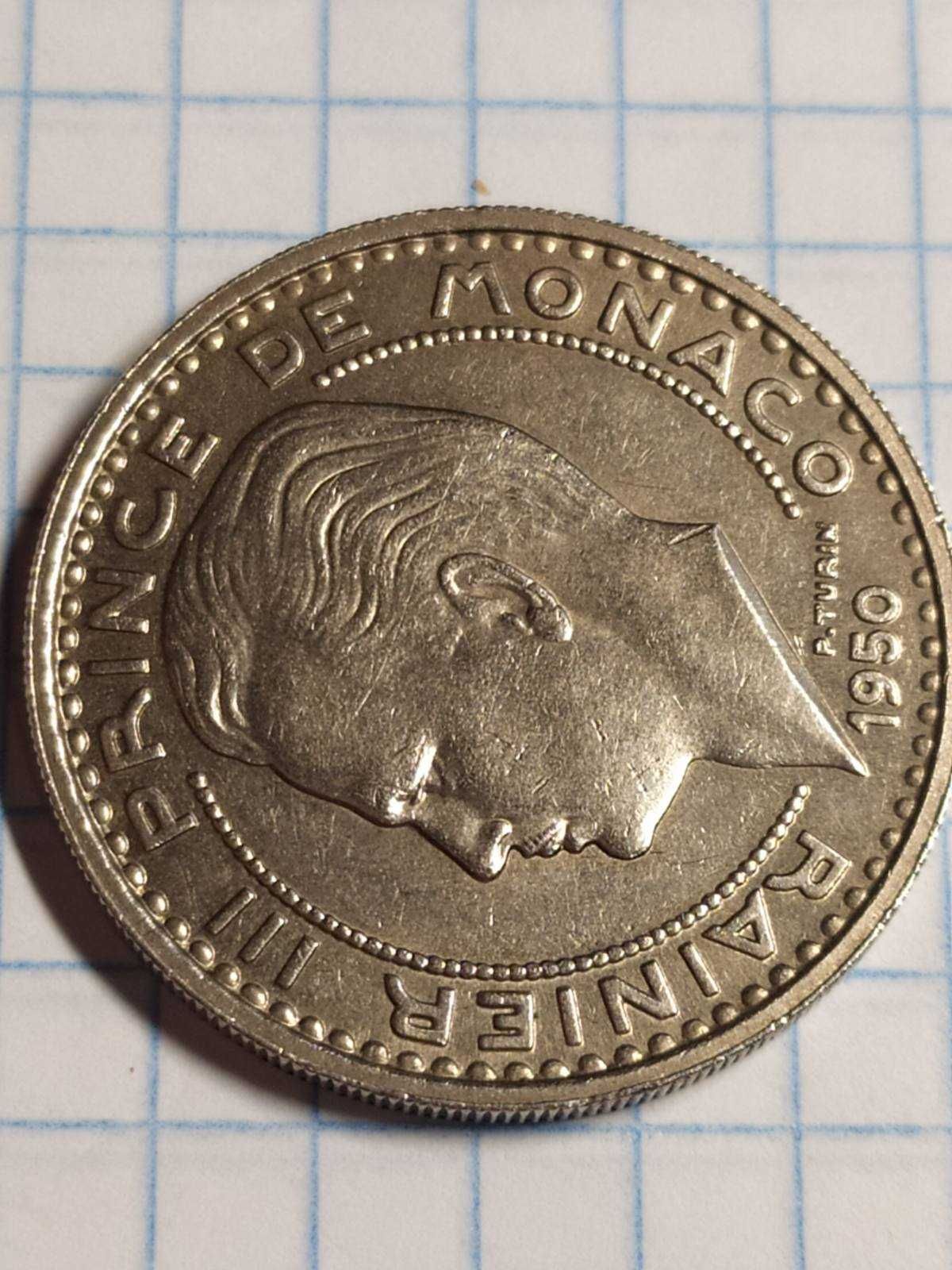 100 франков 1950 год , Монако.