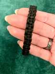Bransoletka handmade makrama czarna regulowana