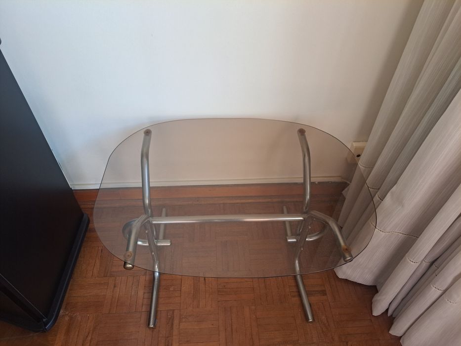 Mesa de apoio vidro