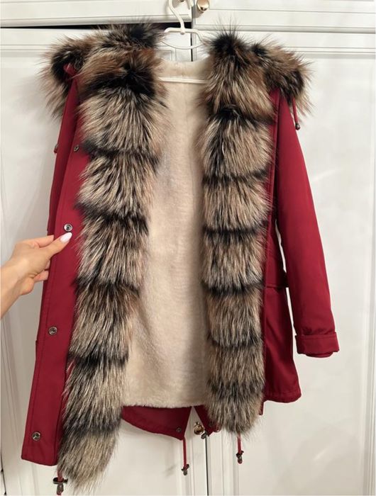 Парка з натуральним хутром