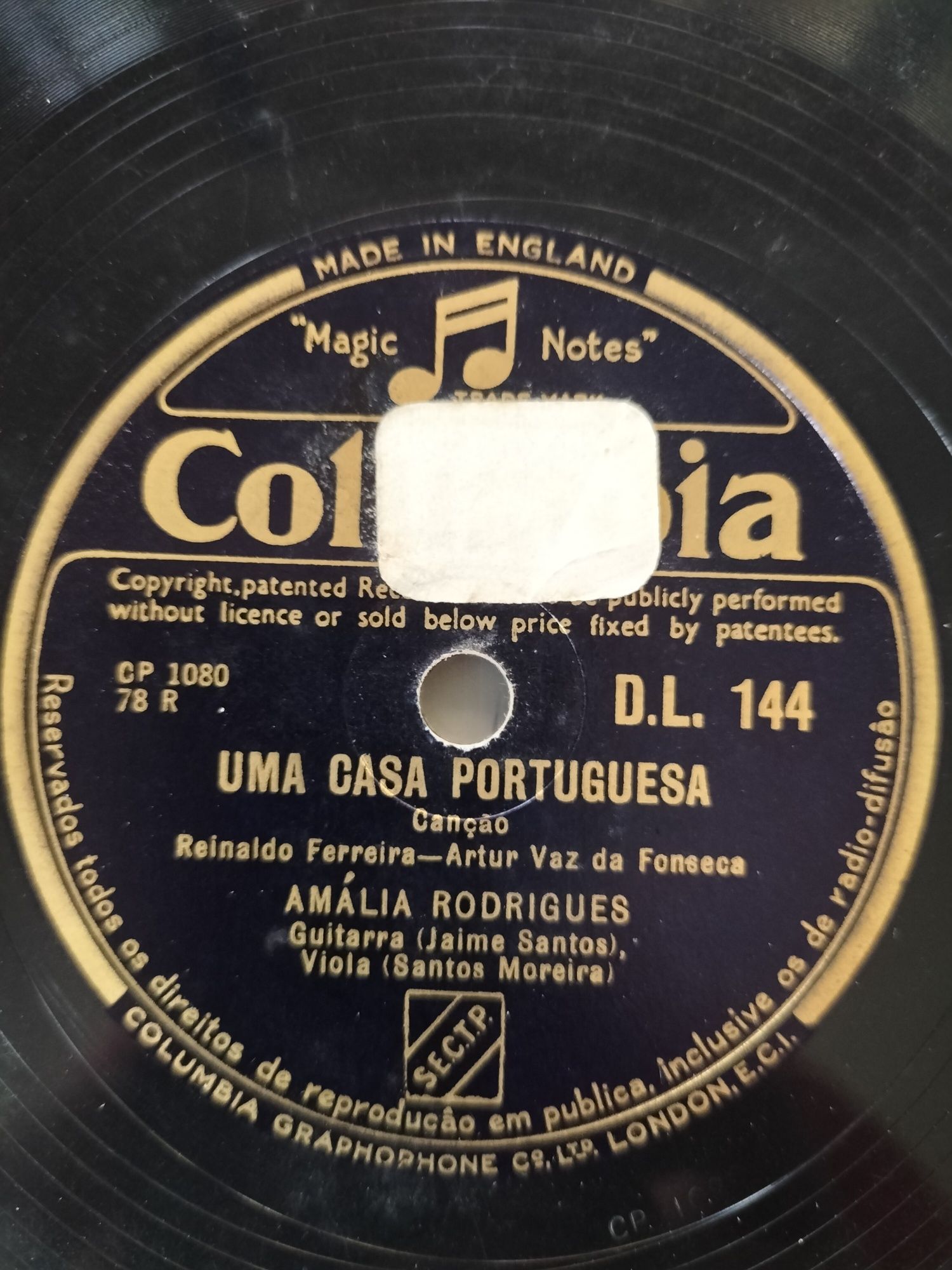 AMÁLIA - ANOS 50 - DISCOS DE 78rpm - RAROS